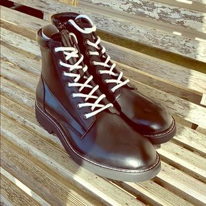 INC Men’s Boots Lace up Black